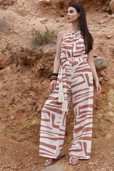 Geometric Print Jumpsuit