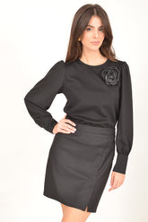 Blouse with Floral Detail