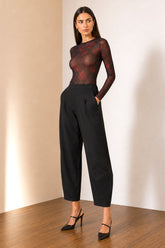 Barrel-Leg Trousers