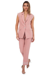 Longline Vest With Strass