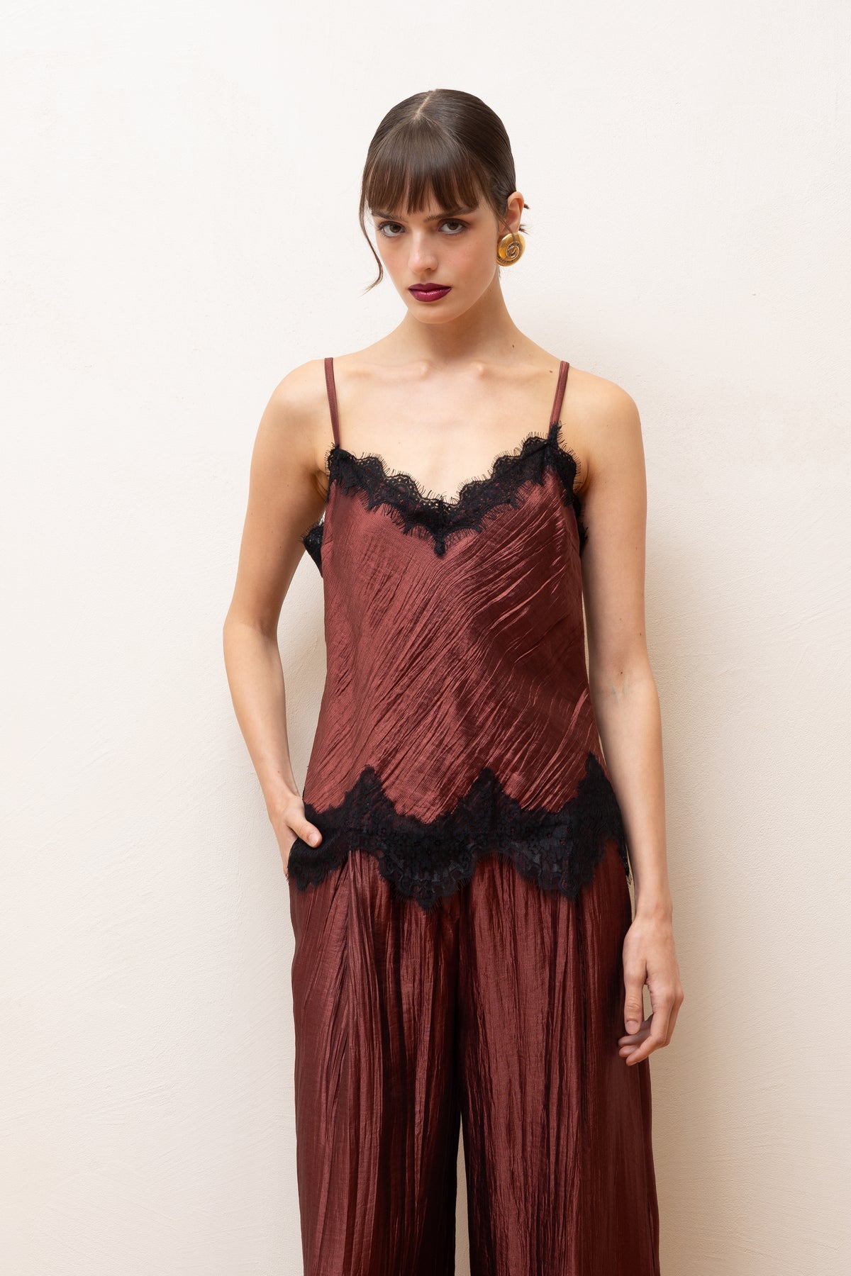 Lace Trim Camisole Top