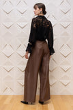 Lace Detail Chiffon Blouse