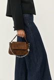 Misty Brown Suede Bag