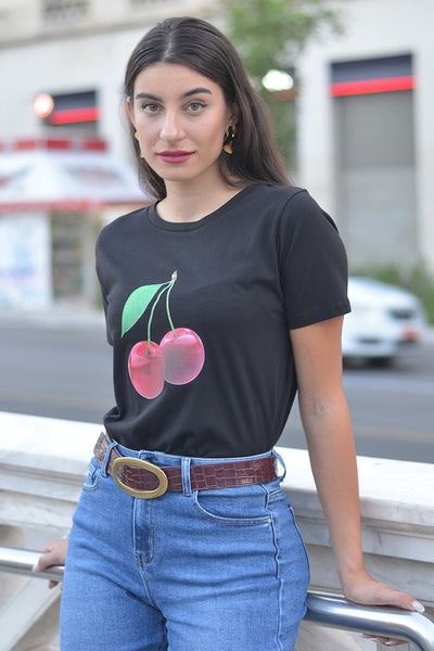 T-Shirt with Cherries