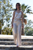 Wide leg pants in Satin