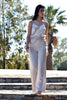 Wide leg pants in Satin