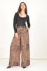 Women’s Wide Leg Leopard Print Trousers
