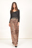 Women’s Wide Leg Leopard Print Trousers