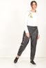Black Faux Leather Pants