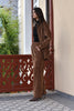 Suede Effect Wide-Leg Pants
