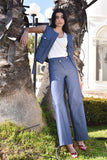Denim Wide Leg Pants