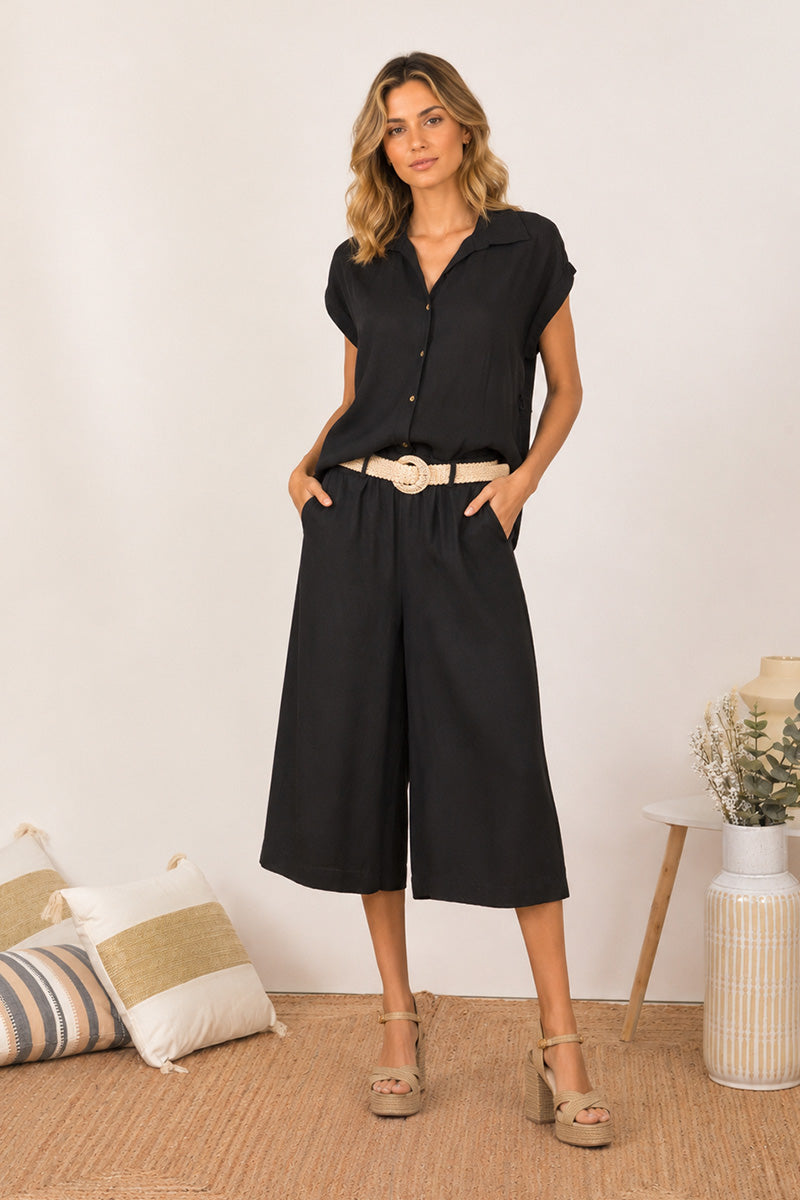Wide Legged Culotte Trousers