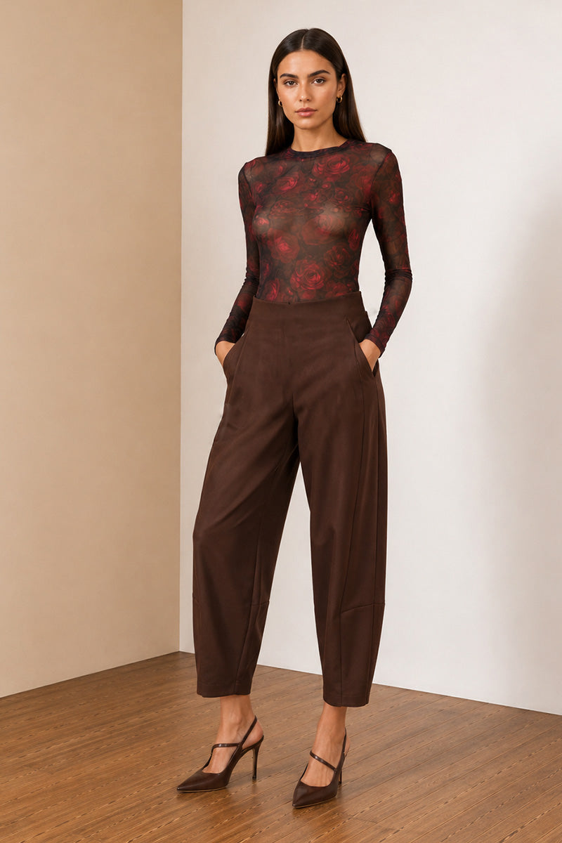 Barrel-Leg Trousers
