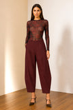 Barrel-Leg Trousers