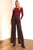 Eco Leather Wide Leg Trousers