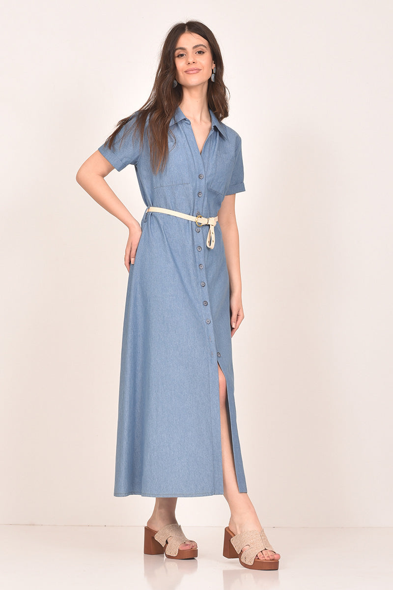 Maxi Denim Dress