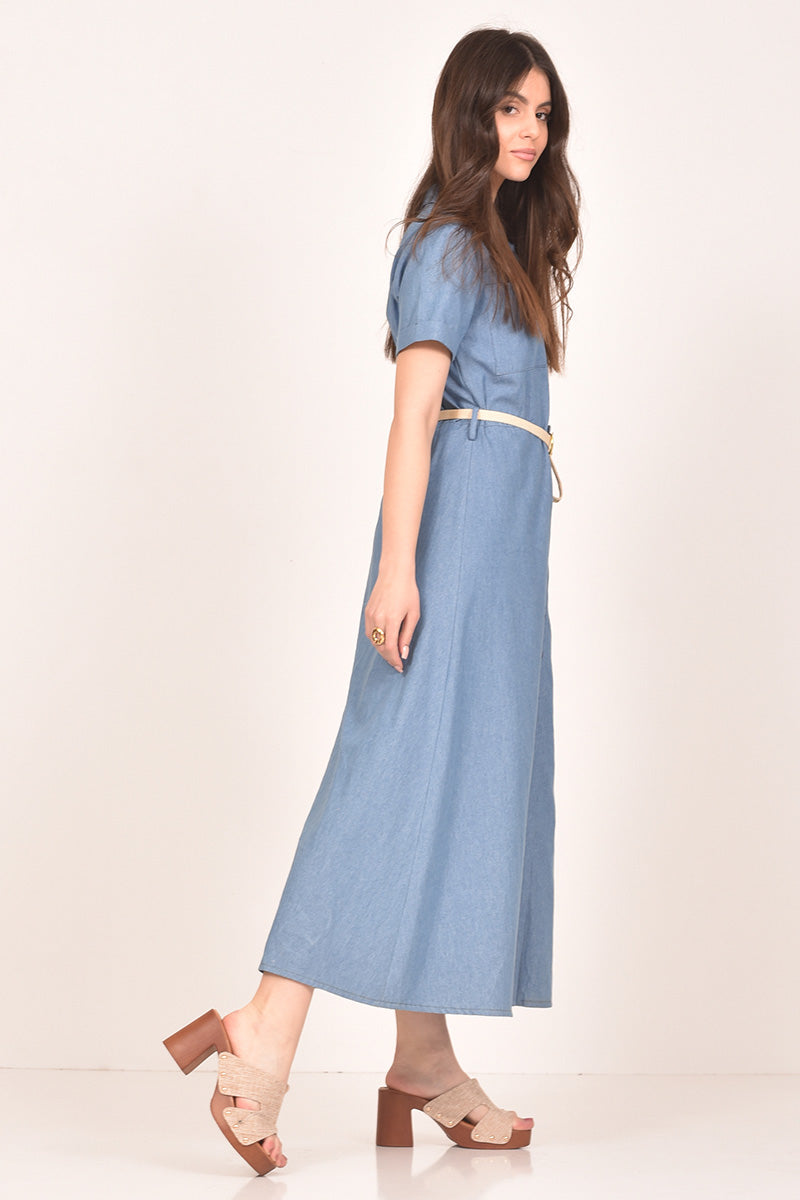 Maxi Denim Dress
