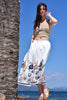Skirt with Floral Embroidery