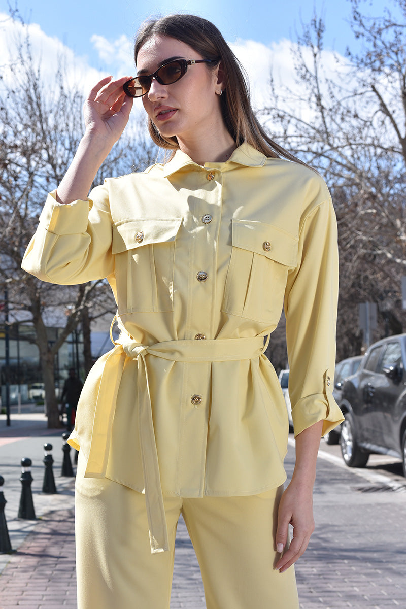 Belted Utility Shirt