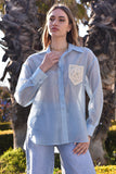 Shirt with Embroidered Detail