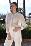 Shirt with Embroidered Detail