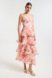 Floral Ruffle Maxi Dress