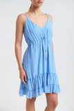 Dress with frills