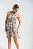 Printed Halter Mini Dress