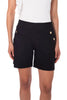 Shorts with gold buttons