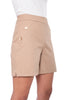 Shorts with gold buttons