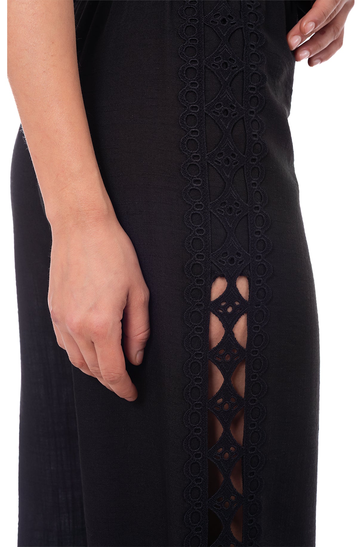 Trousers with side detail