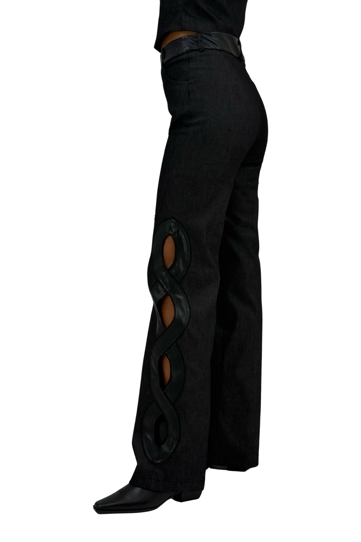 Pants with Side Cutouts