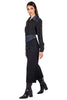 Cropped Pants with Denim Waistband