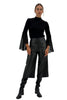 Women’s Eco Leather Culotte Pants