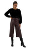 Women’s Eco Leather Culotte Pants