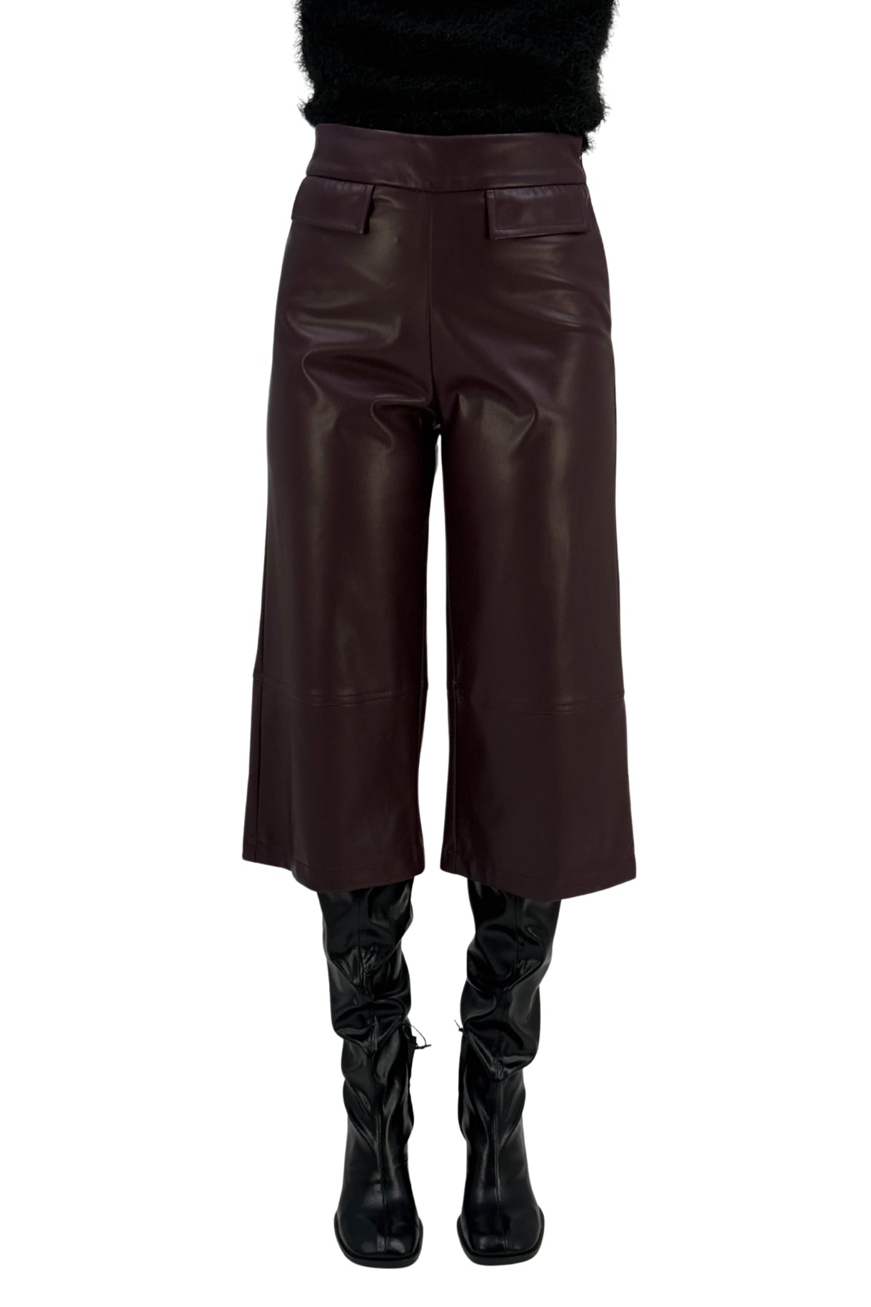 Women’s Eco Leather Culotte Pants