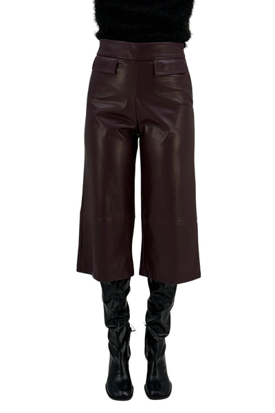 Women’s Eco Leather Culotte Pants