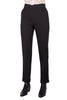 Black Pinstripe Trousers – Tailored Straight-Leg Pants
