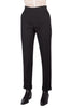 Black Pinstripe Trousers – Tailored Straight-Leg Pants
