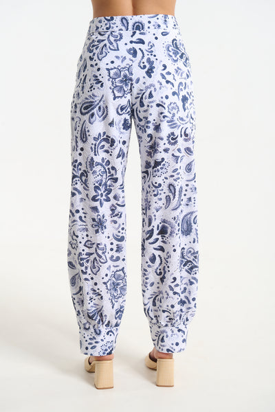 Embroidered Tapered Pants