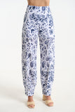 Embroidered Tapered Pants