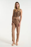 Linen Vest with Sequins
