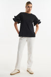 Top with Volant Sleeves