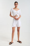 Shorts with Lace Detail