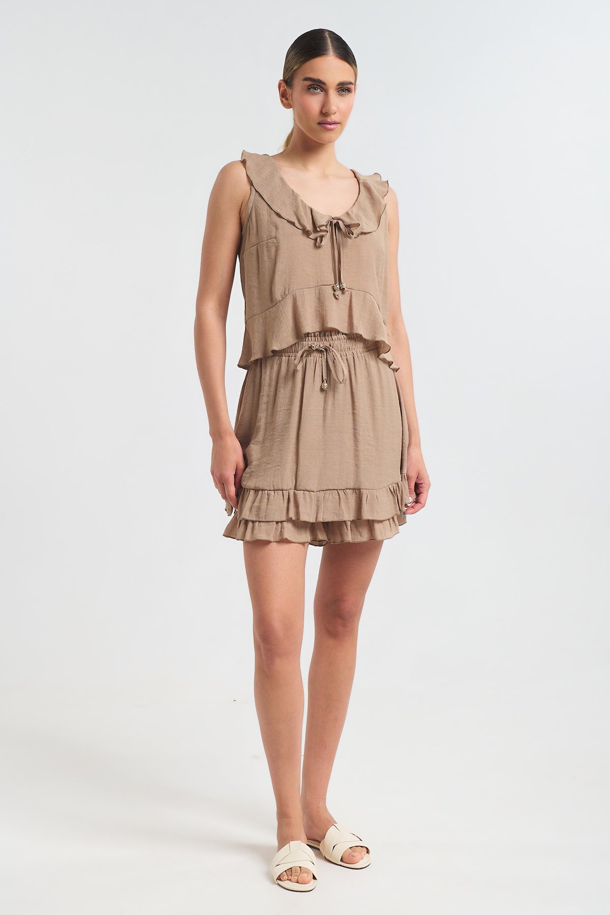 Ruffle Mini Skort