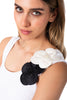 Top with embroidered flowers