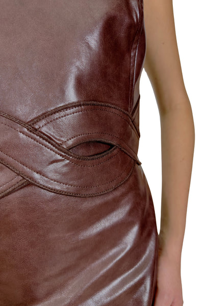 Eco Leather Top