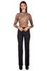 Leopard Print Tulle Top