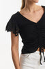 Top with Broderie Sleeves
