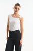 Top with gold buckle detail